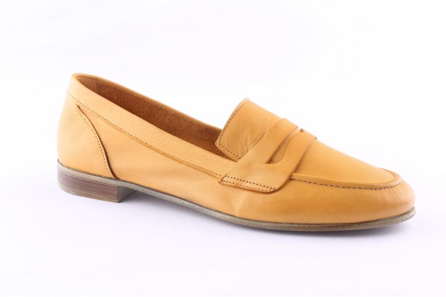 D.moro Shoes Women Leather Shoes For Summer: 1751 Mustard (Wholesale)