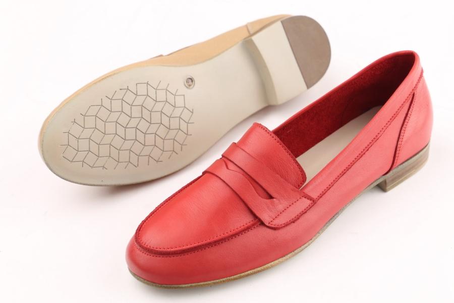 d.moro shoes Women Leather Shoes for summer: 1751 Red Leather (Wholesale)