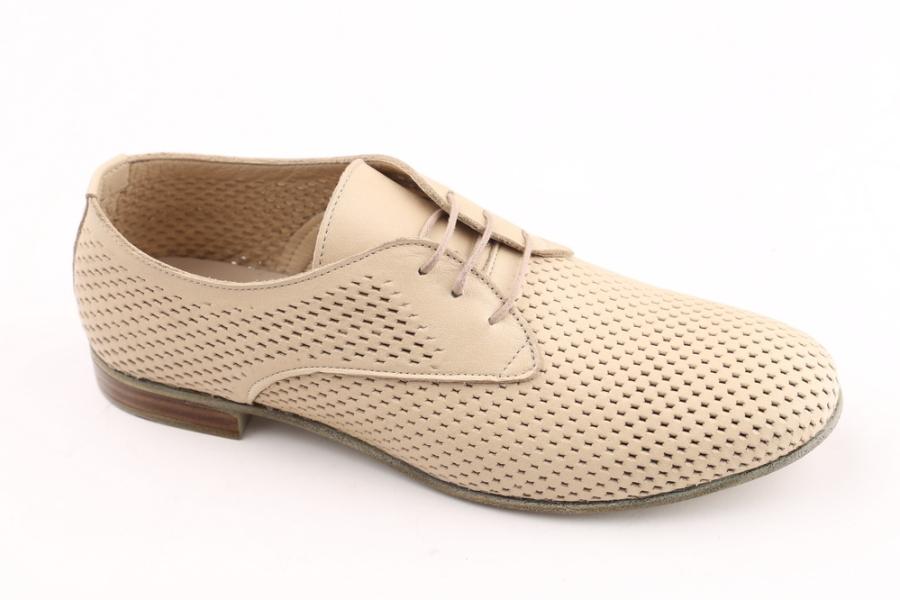 d.moro shoes Women Leather Shoes for summer: 1755 Beige Leather (Wholesale)