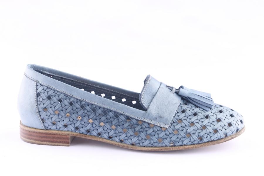 d.moro shoes Women Leather Shoes for Summer: 1756 Jeans Blue (Wholesale)