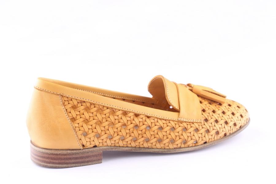 D.moro Shoes Women Leather Shoes For Summer: 1756 Mustard (Wholesale)