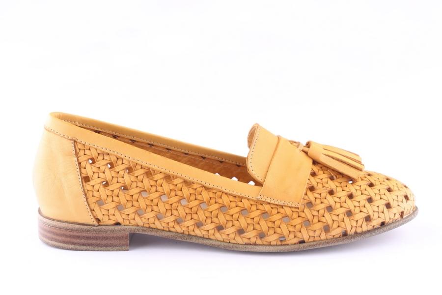 d.moro shoes Women Leather Shoes for Summer: 1756 Mustard (Wholesale)