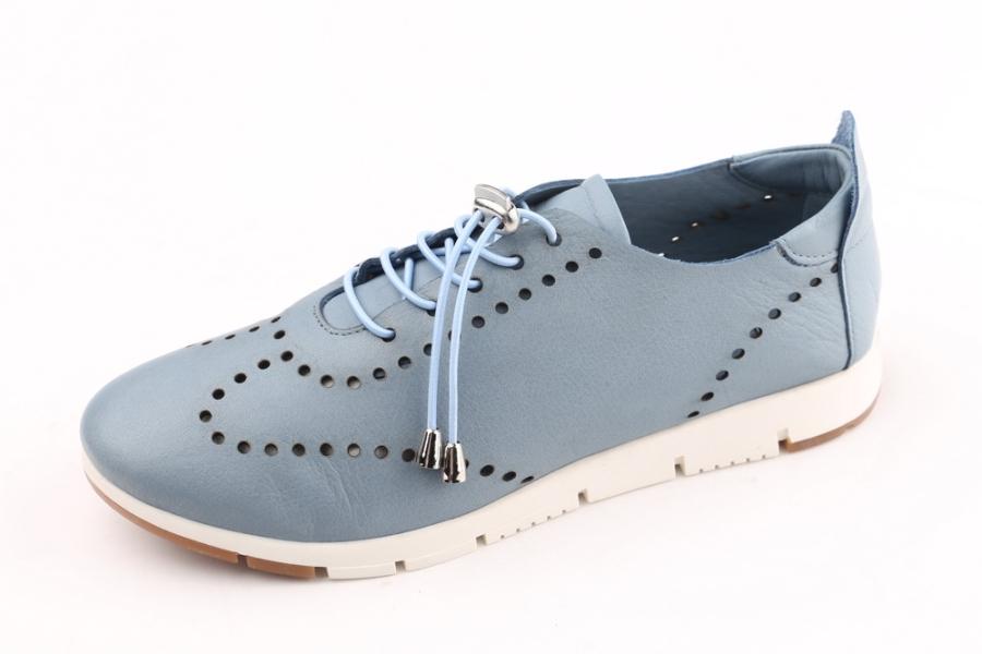 d.moro shoes Women Leather Shoes for summer: 21200 Light Blue Leather (Wholesale)