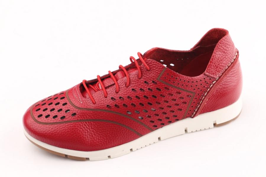 d.moro shoes Women Leather Shoes for summer: 21201 Red Leather (Wholesale)