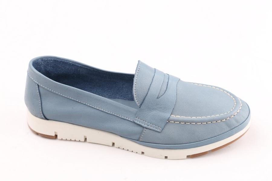 d.moro shoes Women Leather Shoes for summer: 21202 Light Blue Leather (Wholesale)