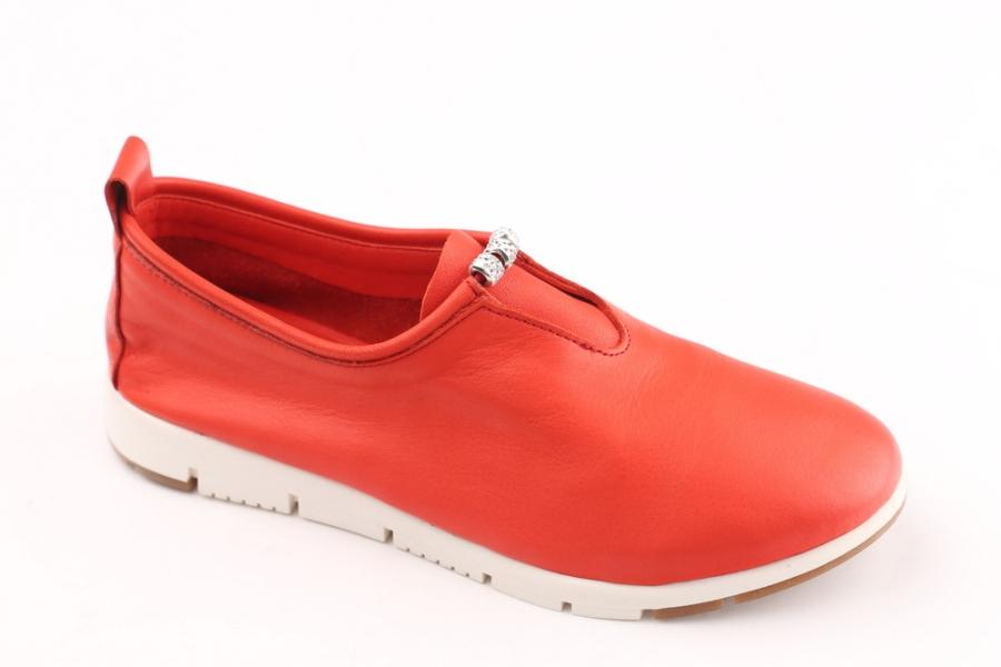 d.moro shoes Women Leather Shoes for summer: 21203 Red Leather (Wholesale)