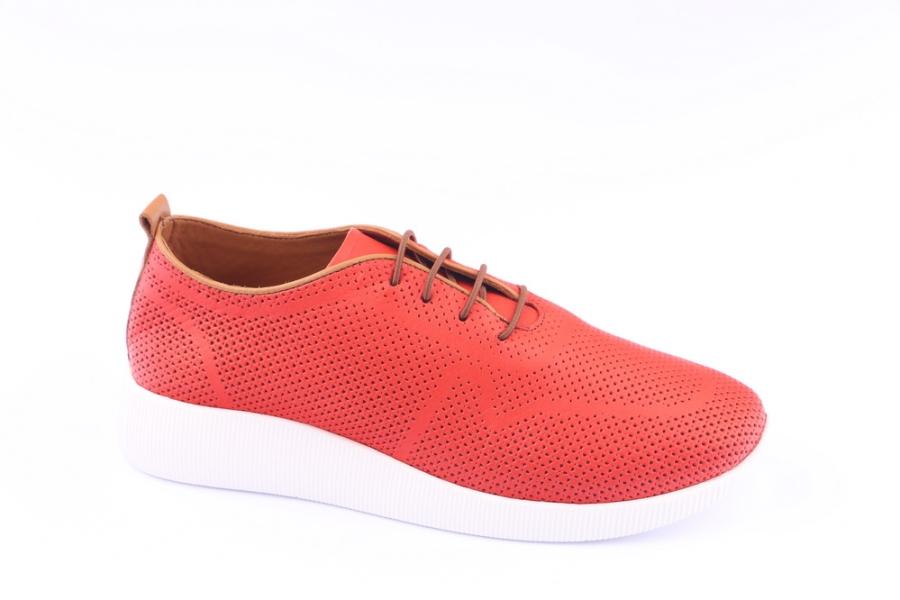 d.moro shoes Women Leather Shoes for summer: 21205 Red Leather (Wholesale)