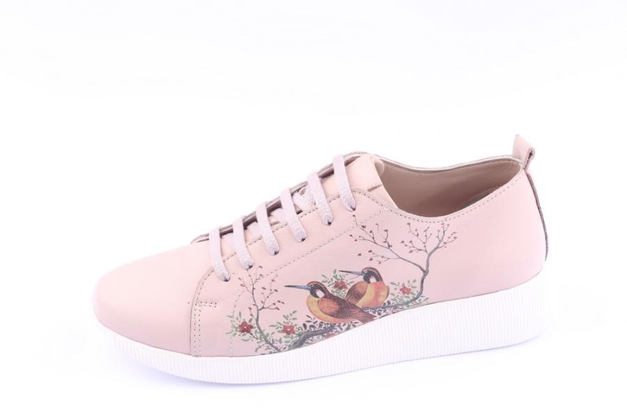 d.moro shoes Women Leather Shoes for summer: 21206 Powder Leather (Wholesale)