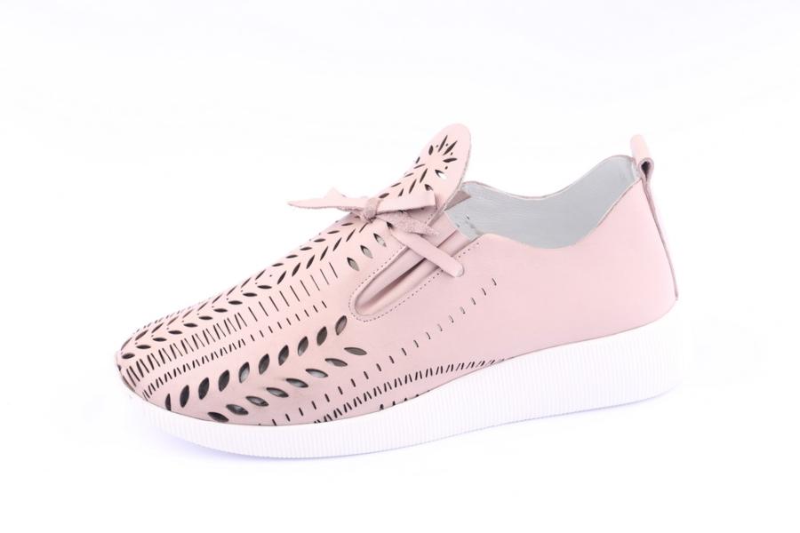 d.moro shoes Women Leather Shoes for summer: 21208 Powder Leather (Wholesale)