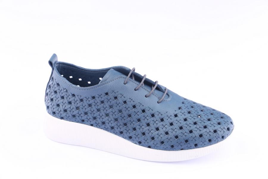 d.moro shoes Women Leather Shoes for summer: 21210 Blue Leather (Wholesale)
