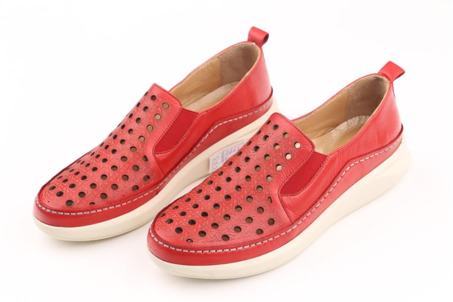 d.moro shoes Women Leather Shoes for summer: 216 Red Leather (Wholesale)