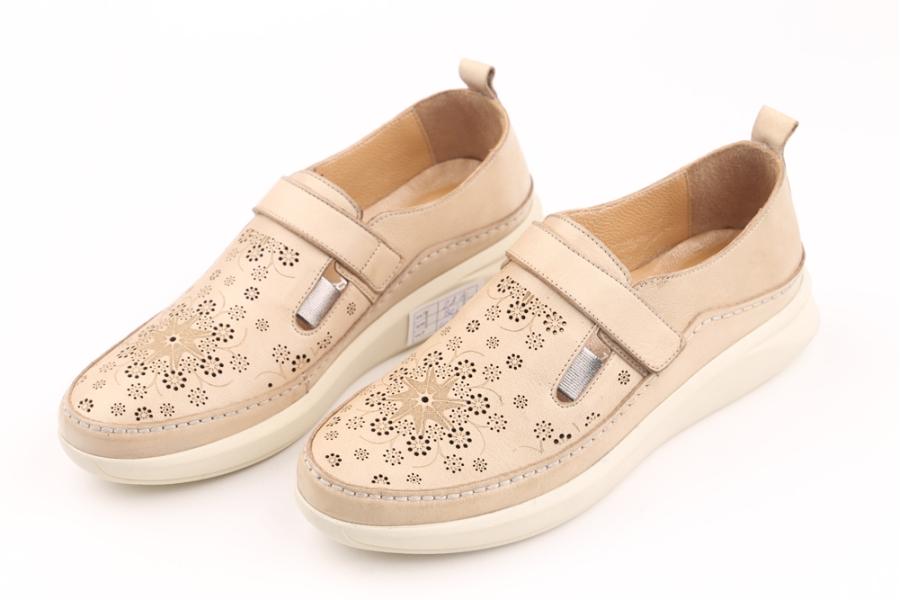 d.moro shoes Women Leather Shoes for summer: 217 Beige Leather (Wholesale)