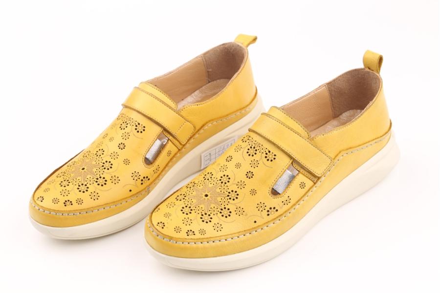 d.moro shoes Women Leather Shoes for summer: 217 Yellow Leather (Wholesale)