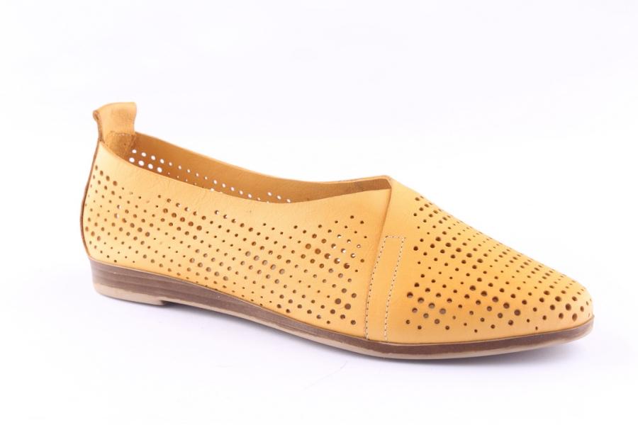 D.moro Shoes Women Leather Shoes For Summer: 405 Mustard (Wholesale)