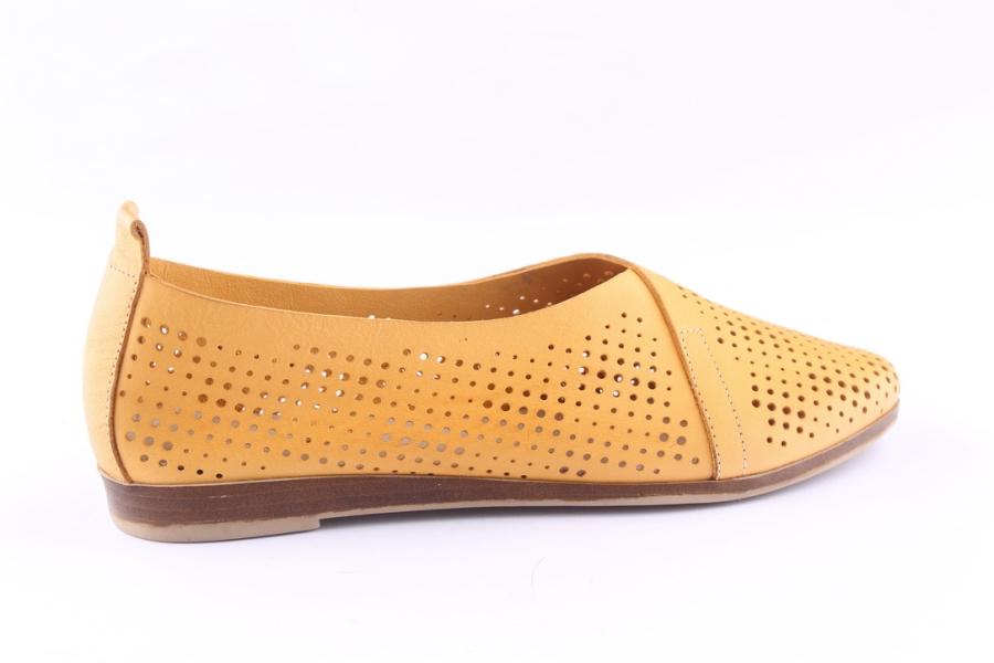 D.moro Shoes Women Leather Shoes For Summer: 405 Mustard (Wholesale)