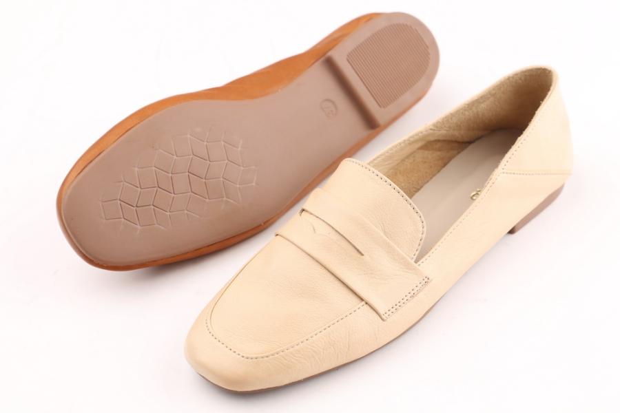 d.moro shoes Women Leather Shoes for summer: 4060 Cream Leather (Wholesale)