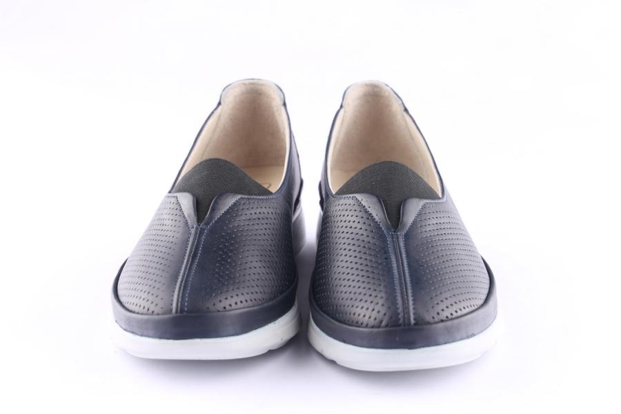 D.moro Shoes Women Leather Shoes For Summer: 42010 Navy Blue (Wholesale)