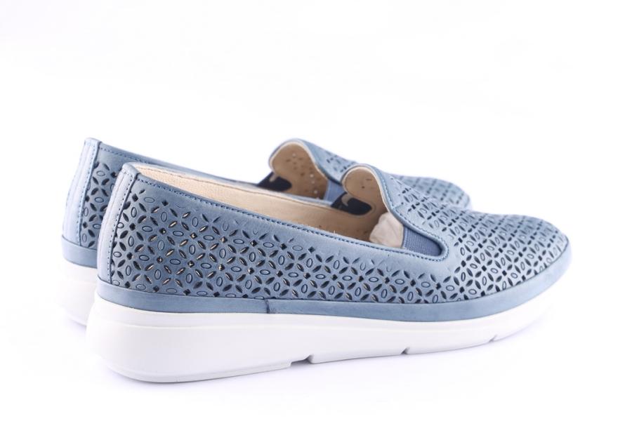 D.moro Shoes Women Leather Shoes For Summer: 42015 Jeans Blue (Wholesale)