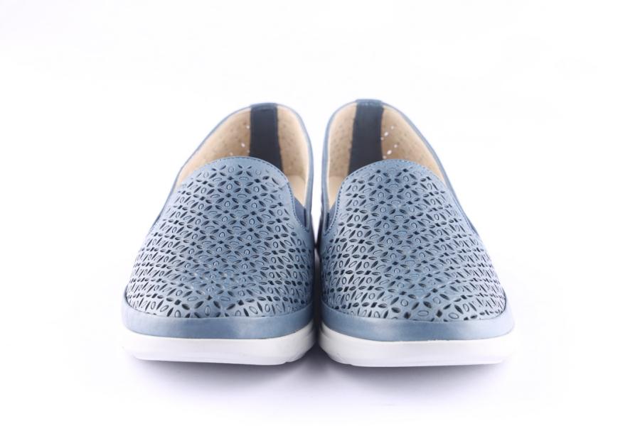 D.moro Shoes Women Leather Shoes For Summer: 42015 Jeans Blue (Wholesale)