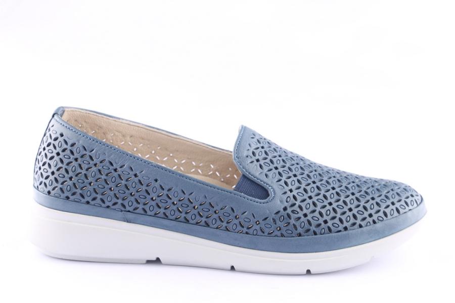 d.moro shoes Women Leather Shoes for Summer: 42015 Jeans Blue (Wholesale)
