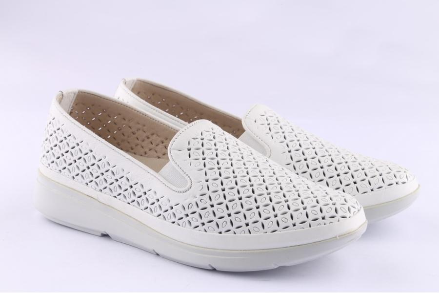 D.moro Shoes Women Leather Shoes For Summer: 42015 White (Wholesale)