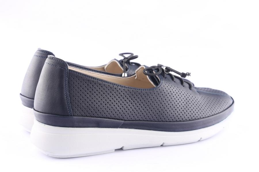 D.moro Shoes Women Leather Shoes For Summer: 42027 Navy Blue (Wholesale)