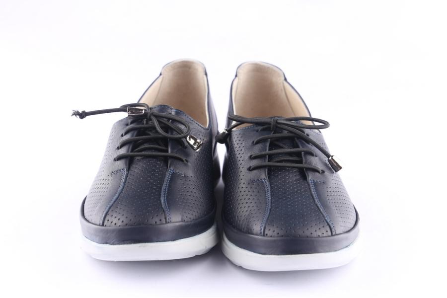 D.moro Shoes Women Leather Shoes For Summer: 42027 Navy Blue (Wholesale)