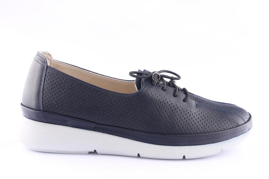 d.moro shoes Women Leather Shoes for Summer: 42027 Navy Blue (Wholesale)