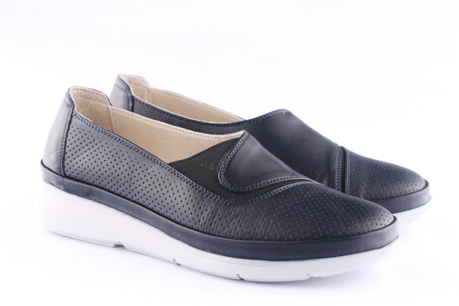D.moro Shoes Women Leather Shoes For Summer: 4205 Navy Blue (Wholesale)
