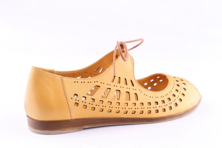 D.moro Shoes Women Leather Shoes For Summer: 429 Mustard (Wholesale)