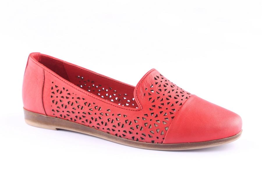D.moro Shoes Women Leather Shoes For Summer: 430 Red (Wholesale)