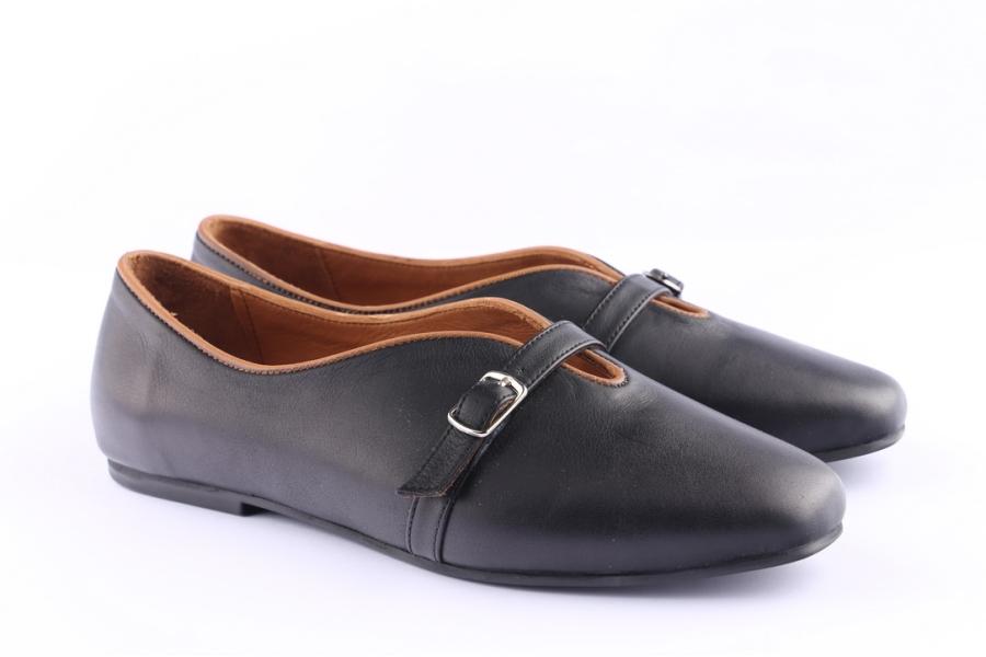 D.moro Shoes Women Leather Shoes For Summer: C603 Black (Wholesale)