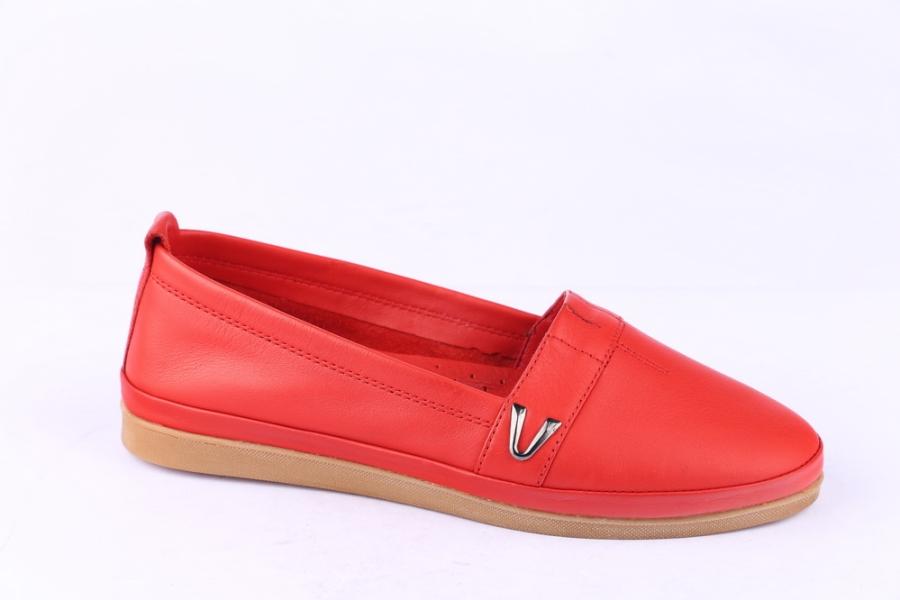 d.moro shoes Women Leather Shoes for summer: H-470 Red Leather (Wholesale)