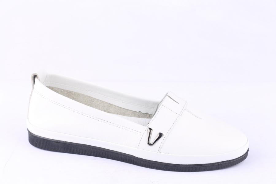 d.moro shoes Women Leather Shoes for summer: H-470 White Leather (Wholesale)