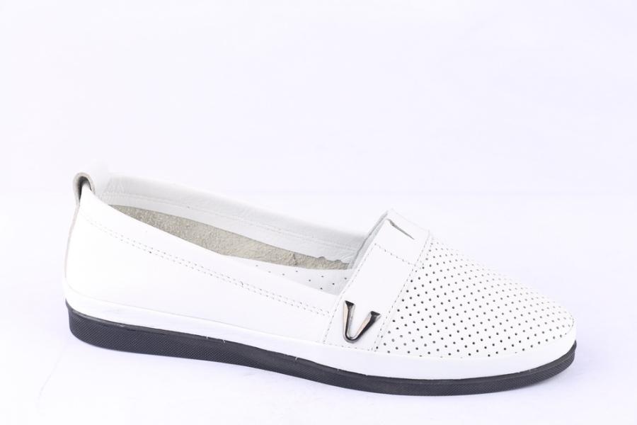 d.moro shoes Women Leather Shoes for summer: H-471 White Leather (Wholesale)