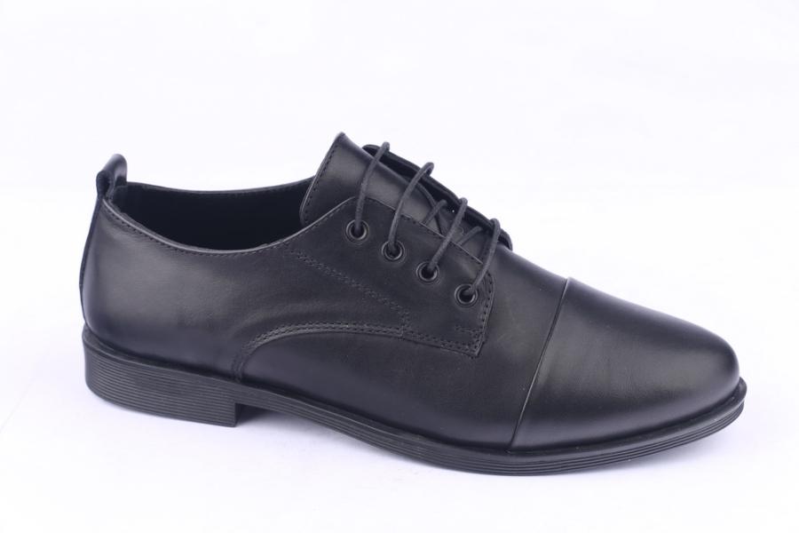 d.moro shoes Women Leather Shoes for summer: H-474 Black Leather (Wholesale)