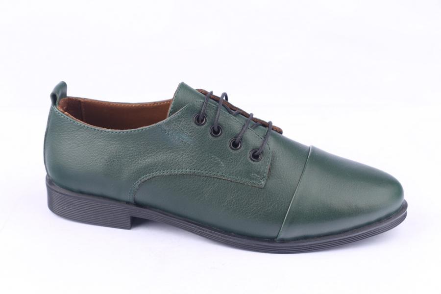 d.moro shoes Women Leather Shoes for summer: H-474 Green Leather (Wholesale)