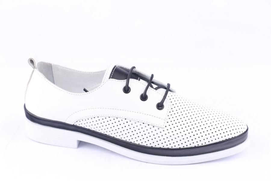 d.moro shoes Women Leather Shoes for summer: H-475 White Leather (Wholesale)