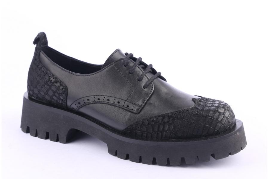 D.moro Shoes Women Leather Shoes For Winter: 317 Black (Wholesale)