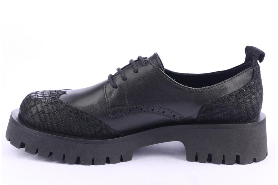 D.moro Shoes Women Leather Shoes For Winter: 317 Black (Wholesale)