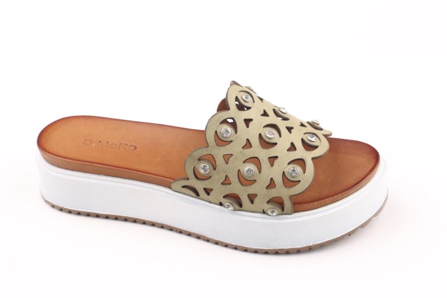 d.moro shoes Women Leather Slippers for summer: 053 Light Green Leather (Wholesale)