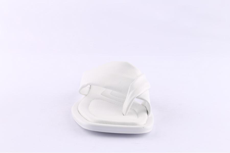 D.moro Shoes Women Leather Slippers For Summer: 12117-16 White (Wholesale)