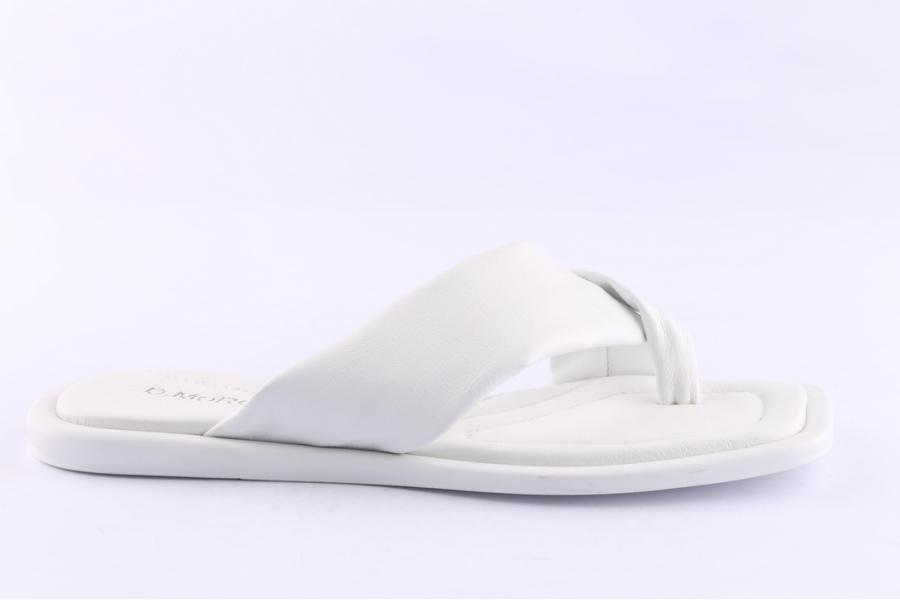 d.moro shoes Women Leather Slippers for Summer: 12117-16 White (Wholesale)