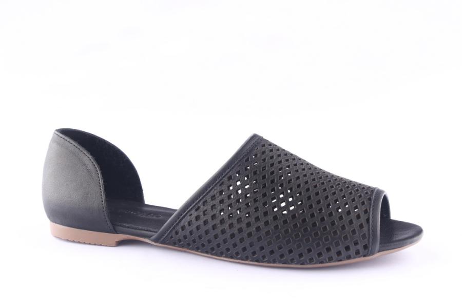 D.moro Shoes Women Leather Slippers For Summer: 1553 Black (Wholesale)