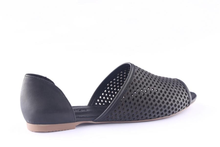 D.moro Shoes Women Leather Slippers For Summer: 1553 Black (Wholesale)