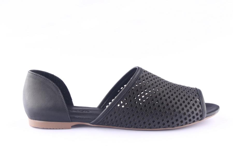 d.moro shoes Women Leather Slippers for Summer: 1553 Black (Wholesale)