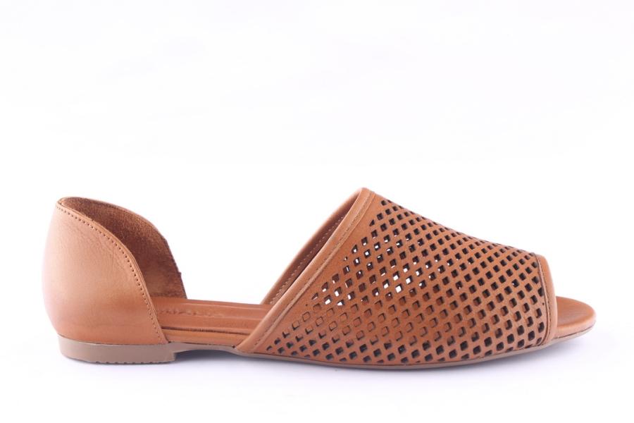 d.moro shoes Women Leather Slippers for Summer: 1553 Tan (Wholesale)