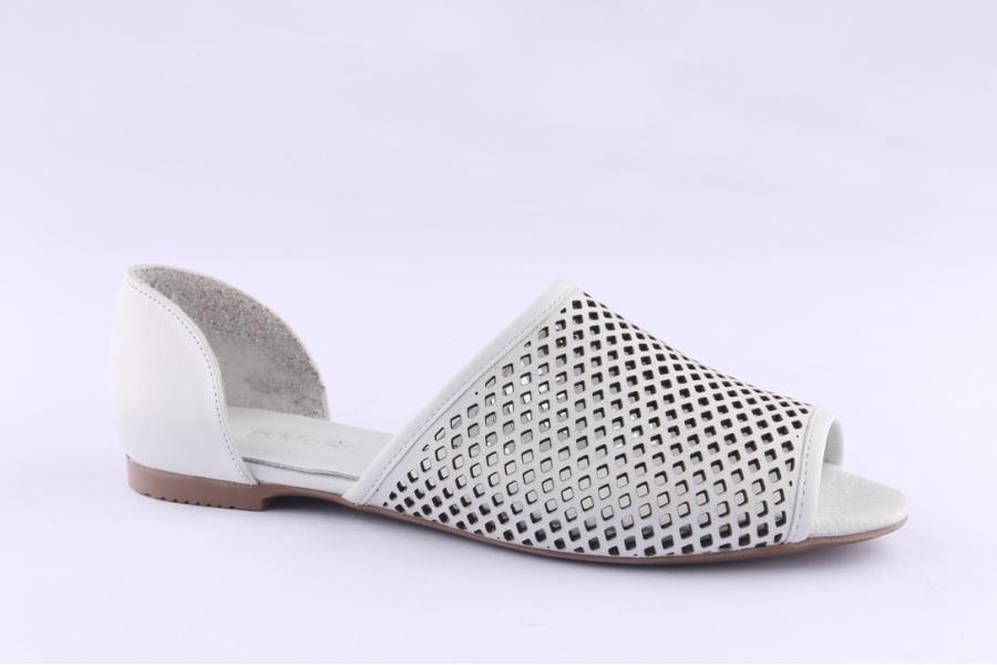 D.moro Shoes Women Leather Slippers For Summer: 1553 White (Wholesale)