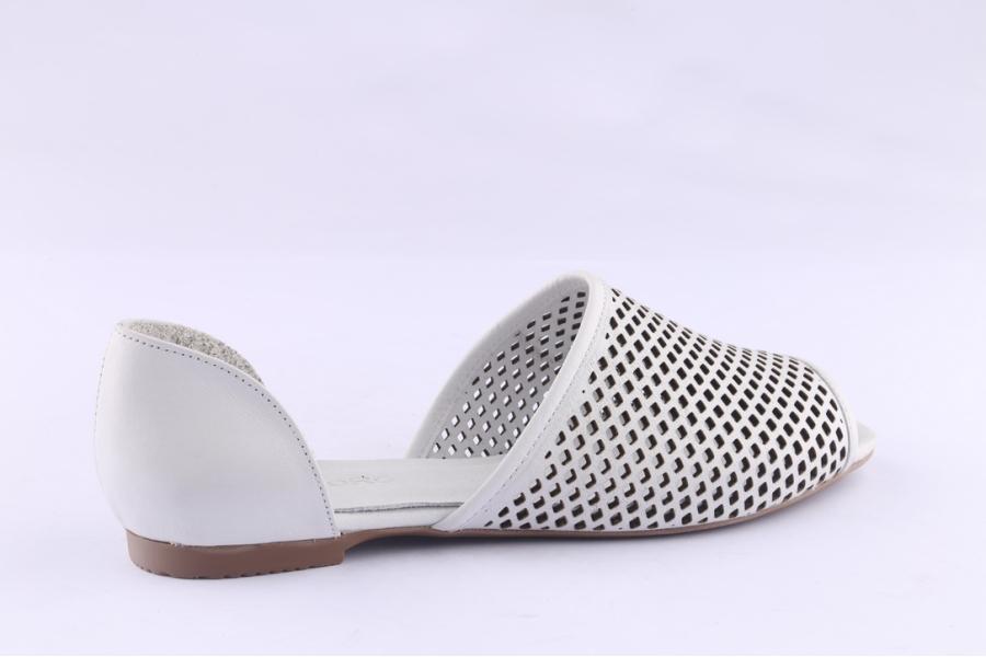 D.moro Shoes Women Leather Slippers For Summer: 1553 White (Wholesale)