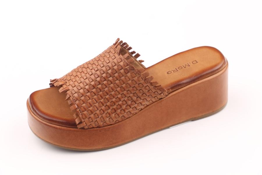 d.moro shoes Women Leather Slippers for summer: 209 Tan Leather (Wholesale)